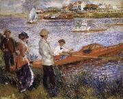 Pierre Renoir Oarsmen at Chatou painting